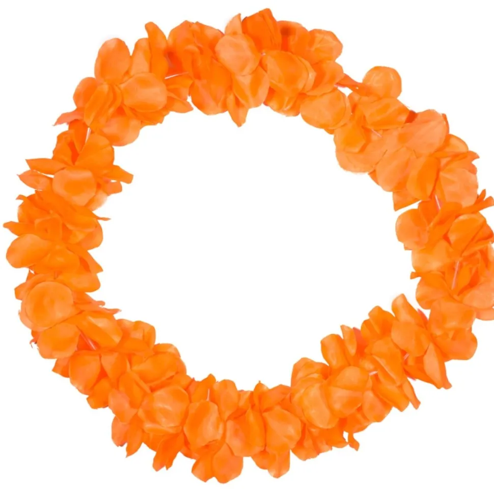 Oranje Hawaii Krans 55cm