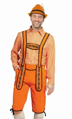 Oranje Lederhose Heren Johann Lang
