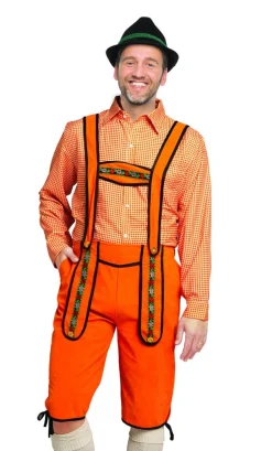 Oranje Lederhose Heren Johann Lang