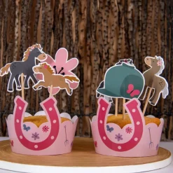 Paard Cupcake Toppers 12 delig