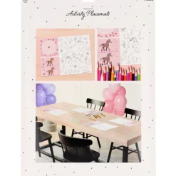 Paard Placemats 40cm 6st