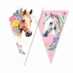 Paard Slinger Wit Roze 10m
