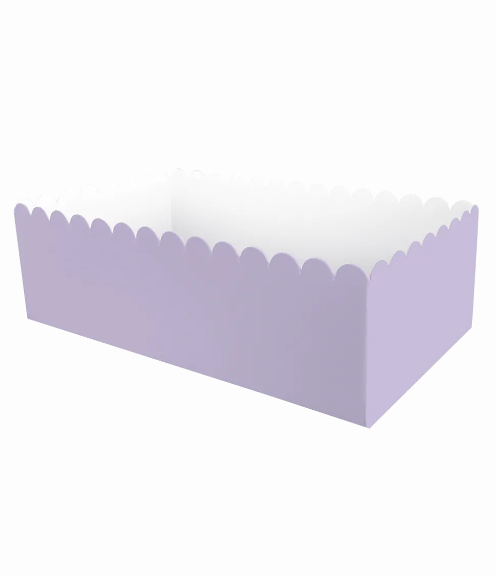Paarse Snackbakje 12,5cm 8st