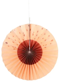 Papieren Waaiers Roze 35cm 3st