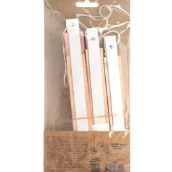 Papieren Waaiers Roze 35cm 3st