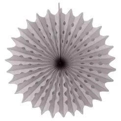 Papieren Waaier Zilver 45cm