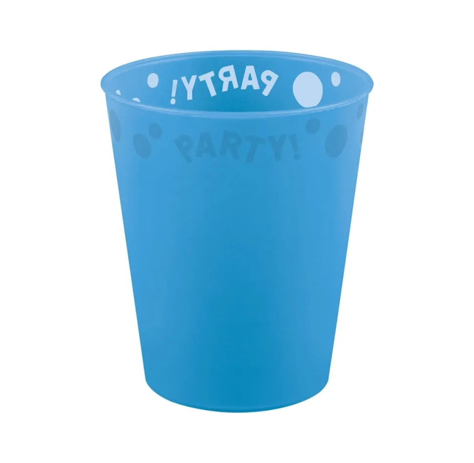 Party Reusable Semi Transparent Products Party Reusable Semi Transparent Cup 250Ml Blue 1St