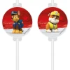 Paw Patrol Papieren Rietjes Versiering 4st