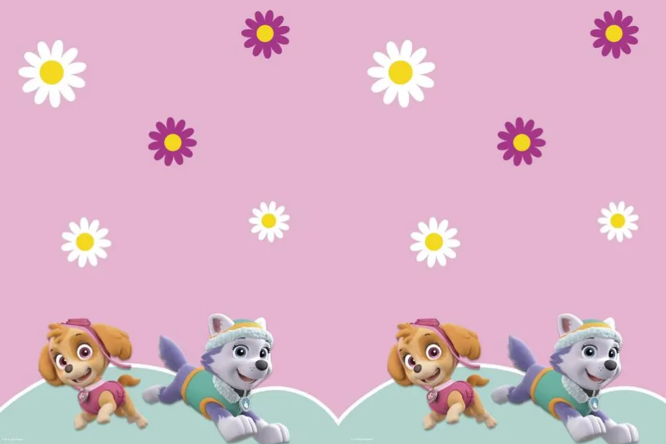 Paw Patrol Tafelkleed Skye And Everest 1,8m