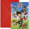 Paw Patrol Uitnodigingen Versiering 6st