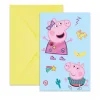 Peppa Pig Uitnodigingen 6st