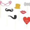 Photobooth Props Glitter 6st