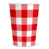 Picknick Bekers Geruit 210ml 8st