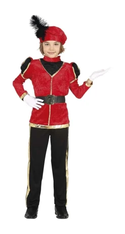 Pietenpak Kind Rood/Goud