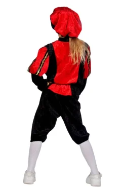 Pietenpak Kind Rood/Zwart Luxe