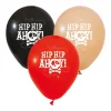 Piraat Ballonnen Hip Hip Ahoy 30cm 6st
