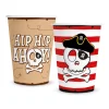 Piraat Bekers Hip Hip Ahoy 210ml 8st