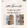 Piraat Letterslinger Happy Birthday 1,5m