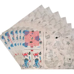 Piraat Placemats Met Activiteiten 40cm 6st
