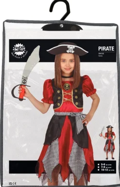 Piraten Kostuum Kind Rood