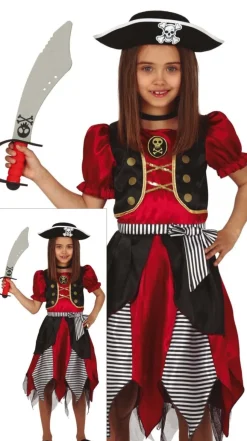 Piraten Kostuum Kind Rood