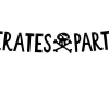 Piraten Slinger Pirates Party Zwart 1m