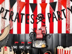 Piraten Slinger Pirates Party Zwart 1m