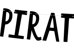 Piraten Slinger Pirates Party Zwart 1m