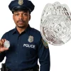 Politie Badge Zilver 7cm