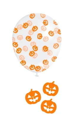 Pompoen Confetti Ballon 10st