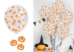 Pompoen Confetti Ballon 10st