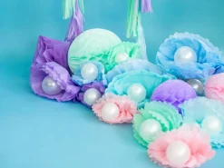 Pompon Lichtblauw 25cm