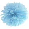 Pompon Lichtblauw 35cm