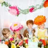 Pompons Bloemen 3st