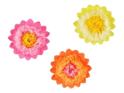 Pompons Bloemen 3st