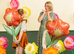 Pompons Bloemen 3st