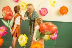 Pompons Bloemen 3st