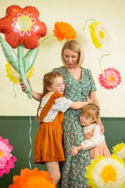 Pompons Bloemen 3st