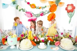 Pompons Bloemen 3st