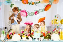 Pompons Bloemen 3st
