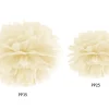 Pompon Vanille Creme 35cm