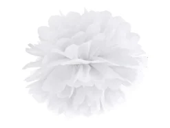 Pompon Wit 25cm