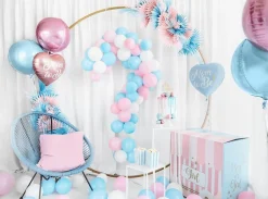 Popcorn Bakjes Blauw Mix 12,5cm 6st