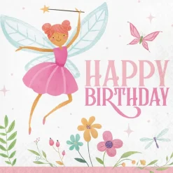 Prinsessen Servetten Happy Birthday 16cm 16st