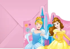 Prinssessen Uitnodigingen 6st