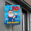 Raambord Abraham 50 jaar 60cm