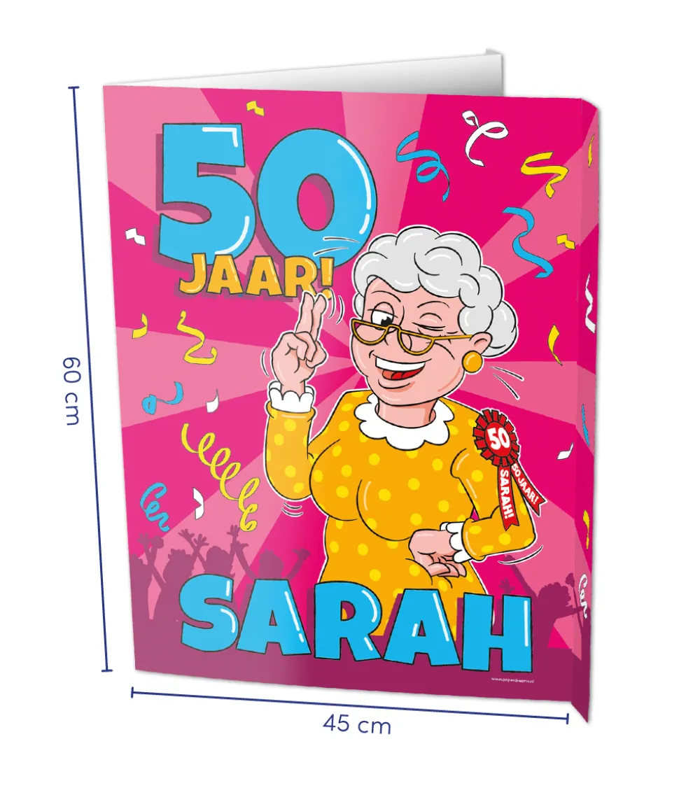 Raambord Sarah 50 jaar 60cm