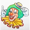 Raamsticker Clown Gele Hoed 40cm