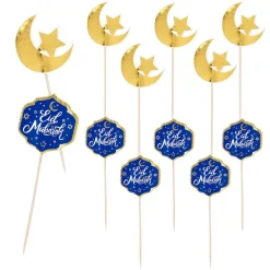 Ramadan Cocktailprikkers Eid Mubarak 12cm 12st