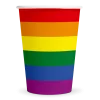 Regenboog Bekers Gestreept 210ml 8st